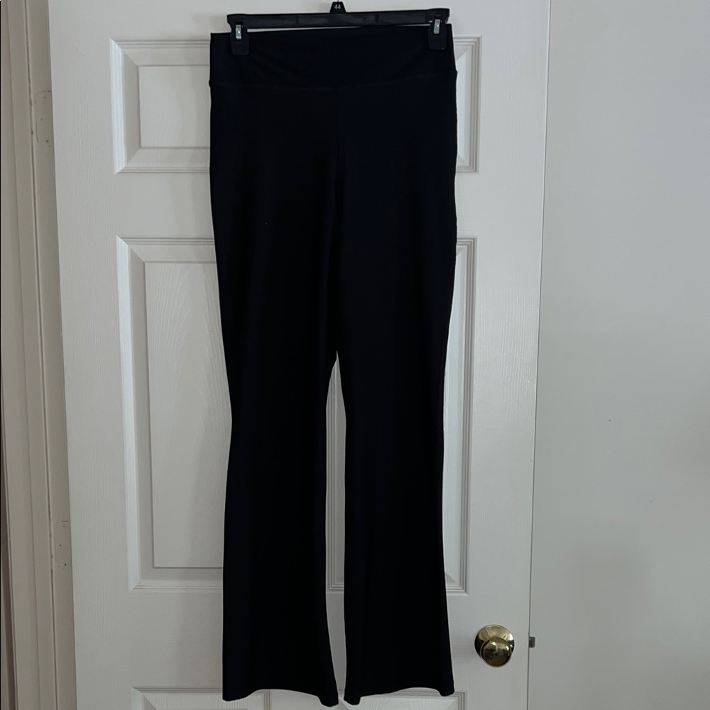 Old Navy Black Flare Active Pants Powersoft Extra High-Rise